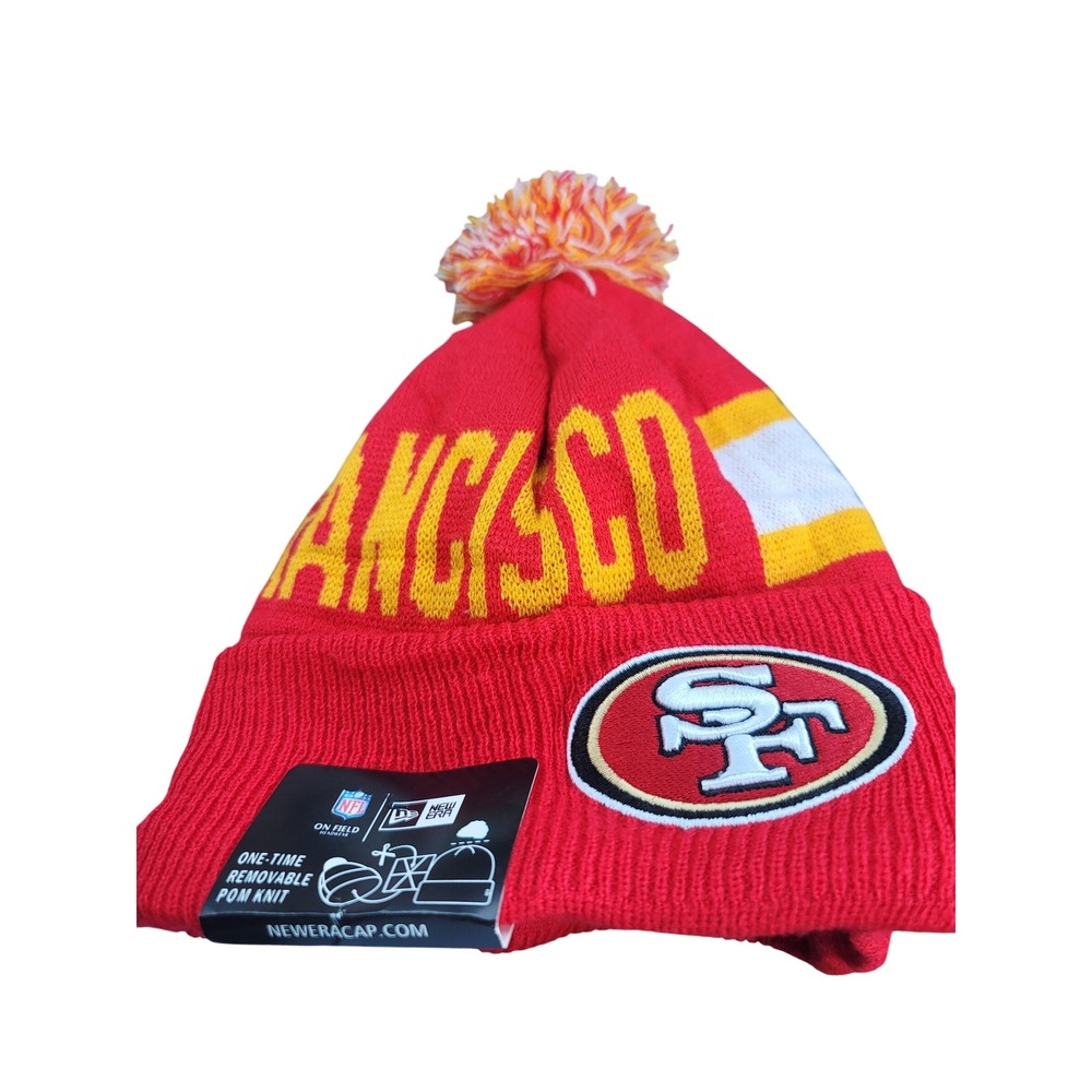 San Francisco 49ers NFL New Era‎ Knit Beanie Hat with Pom